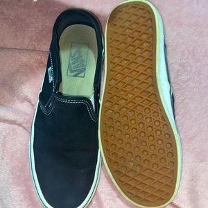 slide on black vans